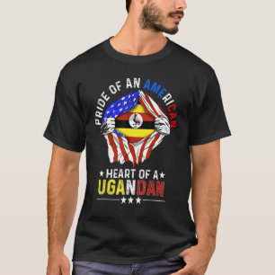 Camiseta País Estrangeiro Uga do Orgulho Americano do Ugand