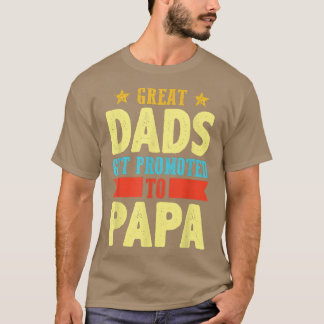 Camiseta Pais Excelentes De Mens Promovidos Ao Pai Pai Pai 