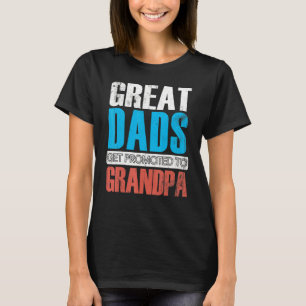 Camiseta Pais excelentes São Promovidos Para Vovô De Son Da
