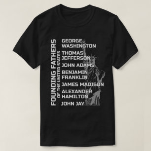 Camiseta Pais Fundadores dos Estados Unidos