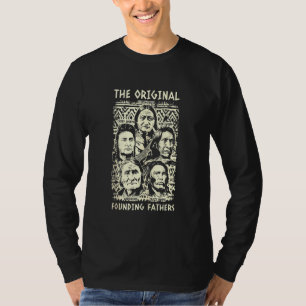 Camiseta Pais Fundadores Originais do T Indígena Americana 