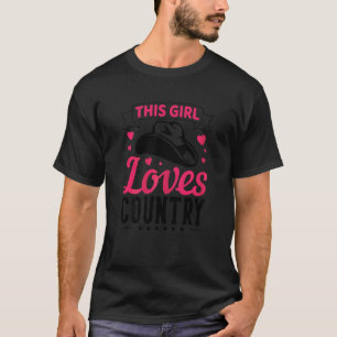Camiseta País Gráfico Para Mulheres E Meninas Cowgirl 18