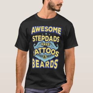 Camiseta Pais Incríveis De Mens Têm Tatuagens E Barba