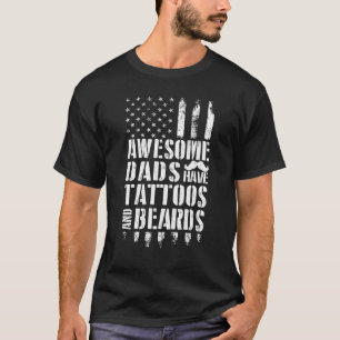 Camiseta Pais Incríveis Do Mens Têm Tatuagens E Carbarões P
