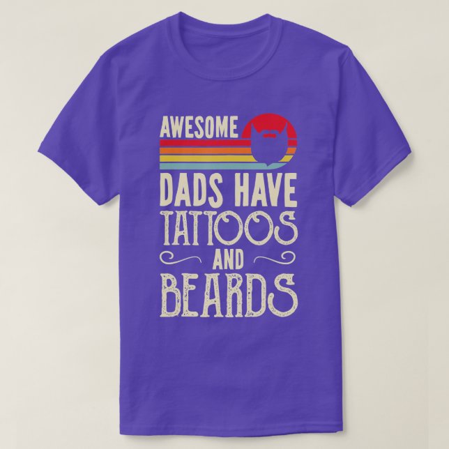 Camiseta Pais Incríveis Mens Têm Tatuagens e Barras Engraça (Frente do Design)