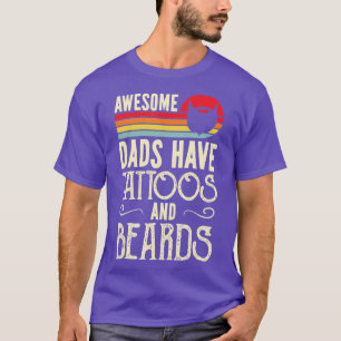 Camiseta Pais Incríveis Mens Têm Tatuagens e Barras Engraça