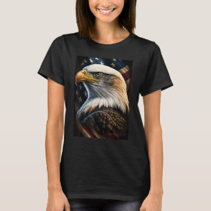 Camiseta País Indicador Americano de Águia Bald