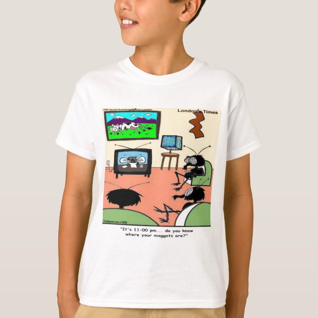 Camiseta Pais Insetos Cartoon Divertido (Frente)