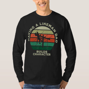 Camiseta Pais Mens Lineman Criam Personagem Vintage Retro L