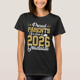 Camiseta Pais Orgulhosos De Um Graduado Da Turma De 2026 Gr