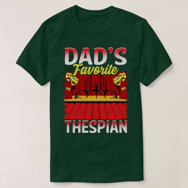 Camiseta Pais - Presente de Thespian Favorito (Frente do Design)