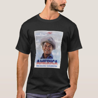 Camiseta País Reagan da América - Campanha Vintage dos anos