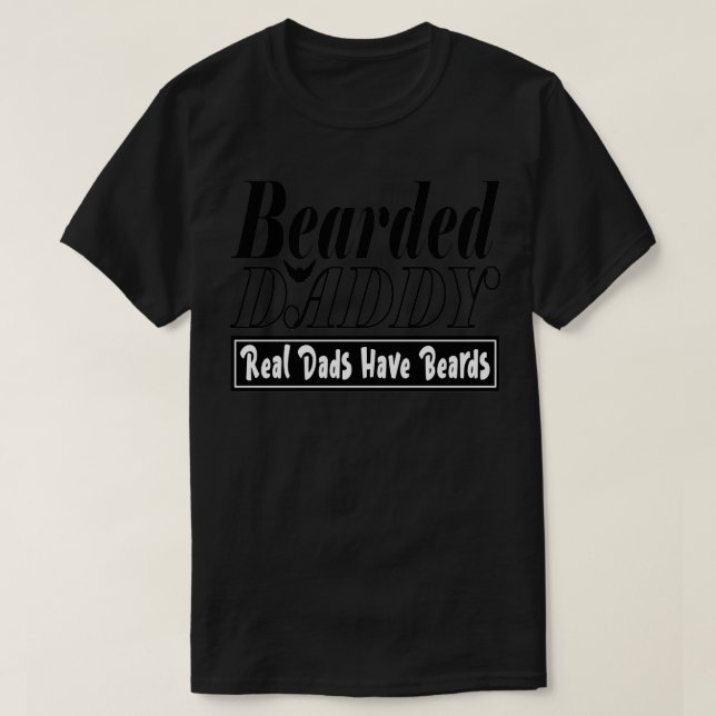 Camiseta Pais reais com pai barrado têm barbas (Frente do Design)