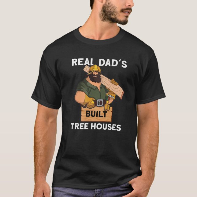 Camiseta Pais Reais Construídos Casas de Árvore (Frente)
