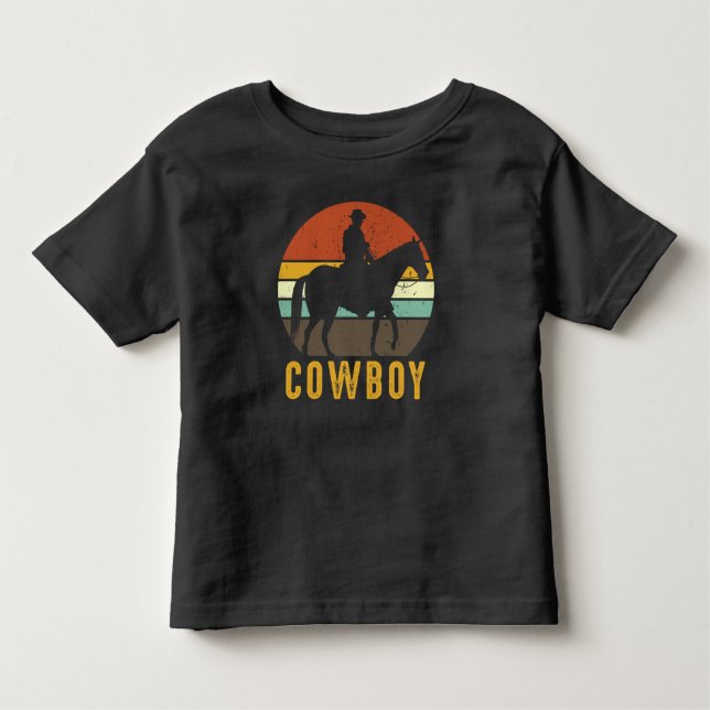 Camiseta País Retro Cowboy Oeste Cavaleiro (Frente)