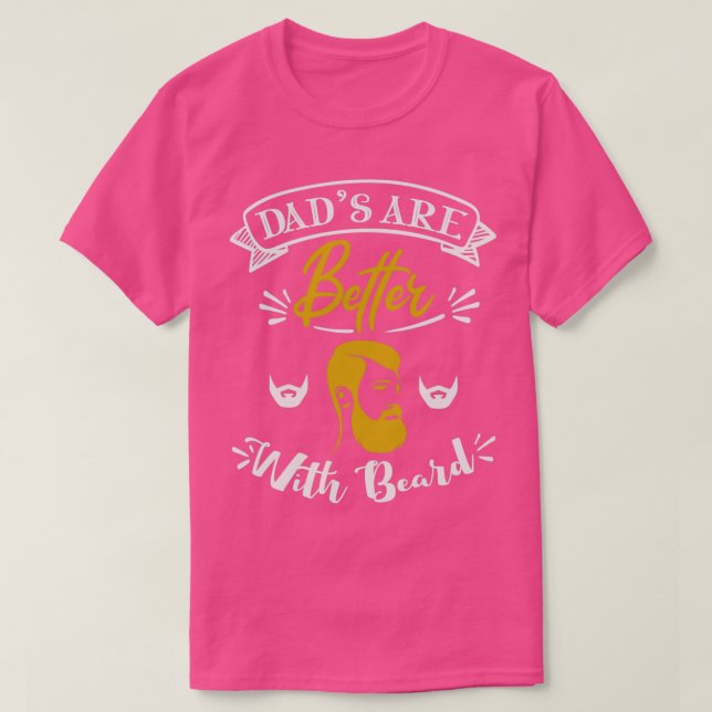 Camiseta Pais são melhores com barba (Frente do Design)