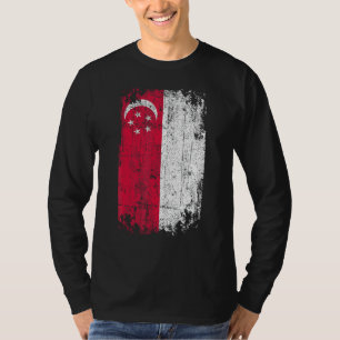 Camiseta País Sinalizador do Souvenir Grunge Sinalizador Si