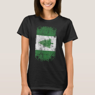 Camiseta País Sinalizador Souvenir Grunge Flag Norfolk Isla