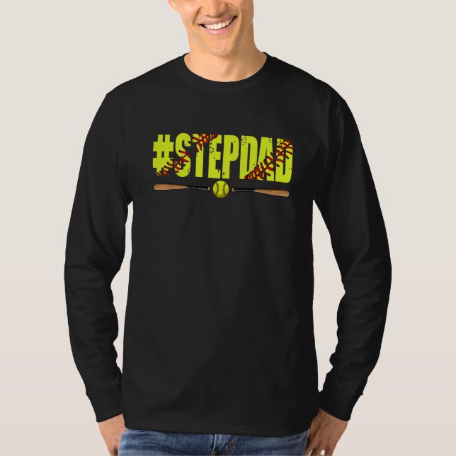 Camiseta Pais Softball Afetados do Softball Stepdad (Frente)