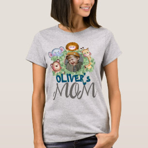 Camiseta Pais temáticos do fotograma de animais da selva-br
