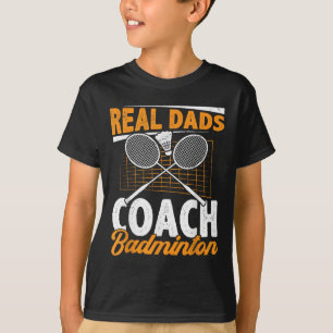 Camiseta Pais Verdadeiros Treinam Badminton Jogador de Badm