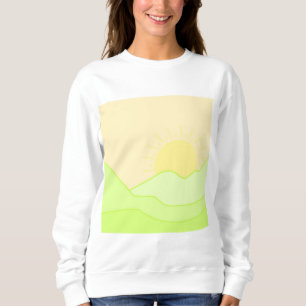 Camiseta paisagem abstrato arte