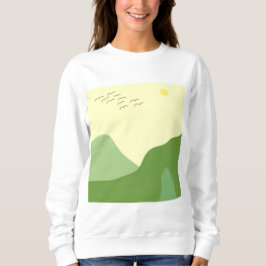 Camiseta paisagem abstrato arte
