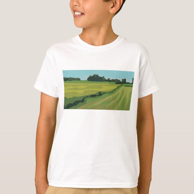 Camiseta Paisagem Campestre Verde (Frente)