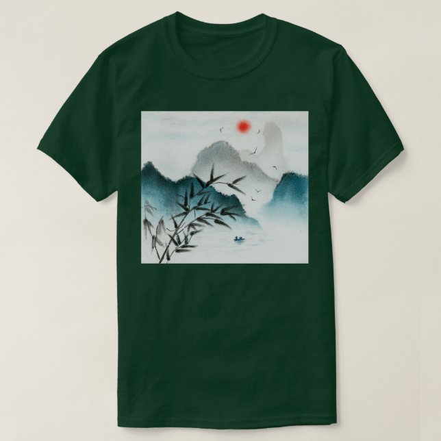 Camiseta Paisagem Chinesa 1 (Frente do Design)