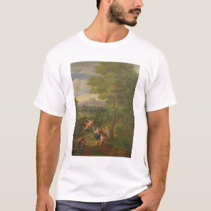 Camiseta Paisagem clássica com Mercury que vigia o Bi
