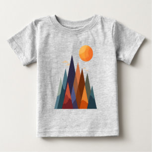 Camiseta Paisagem com Montanhas e Sol