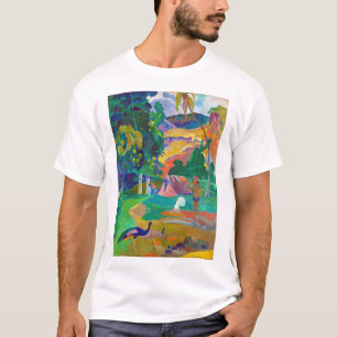Camiseta Paisagem com Peacocks, Gauguin