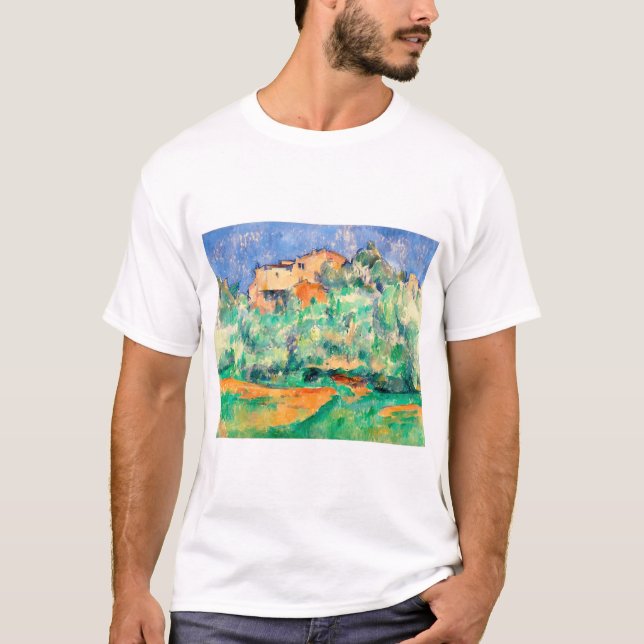 Camiseta Paisagem com uma Casa, Cezanne (Frente)