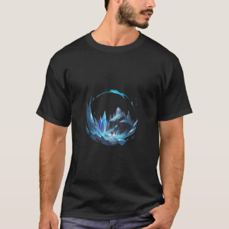 Camiseta Paisagem Congelada com Cristal