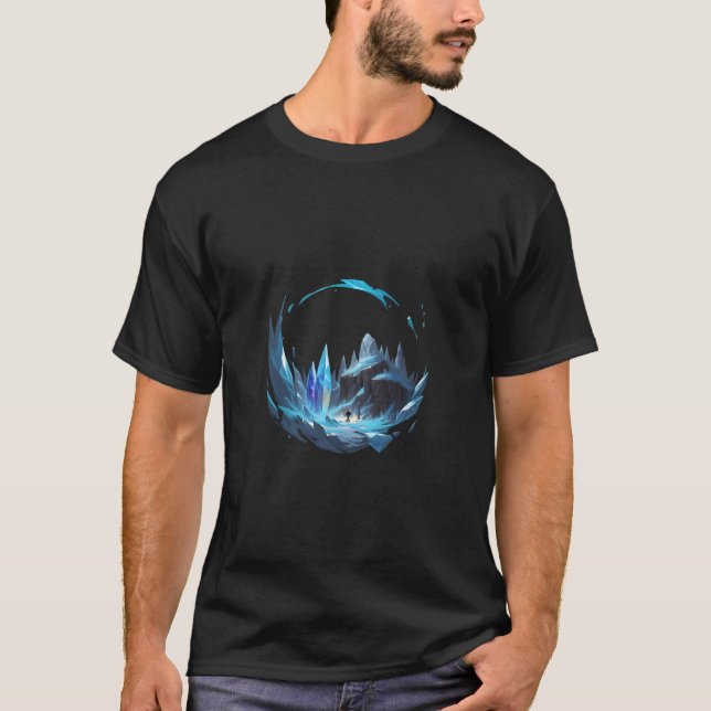 Camiseta Paisagem Congelada com Cristal (Frente)