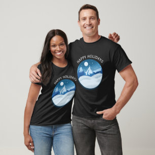 Camiseta Paisagem Congelada Pacífica Personalizada