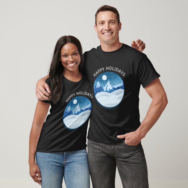 Camiseta Paisagem Congelada Pacífica Personalizada (Unissex)