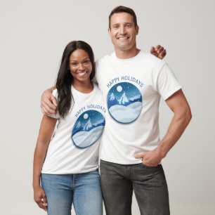 Camiseta Paisagem Congelada Pacífica Personalizada