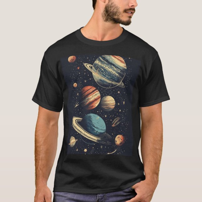 Camiseta Paisagem Cósmica (Frente)