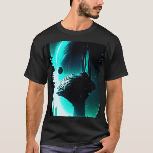 Camiseta Paisagem da Alienígena de Ficção Científica 103