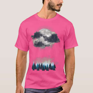 Camiseta Paisagem da Noite da Lua