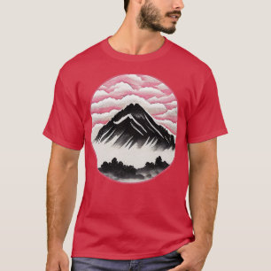 Camiseta Paisagem de Arte de Montanha Japonesa