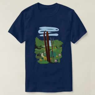 Camiseta Paisagem de esqui