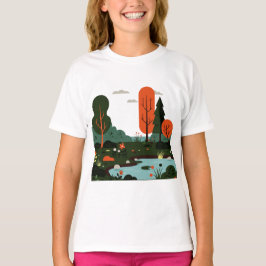 Camiseta Paisagem de estilo minimalista