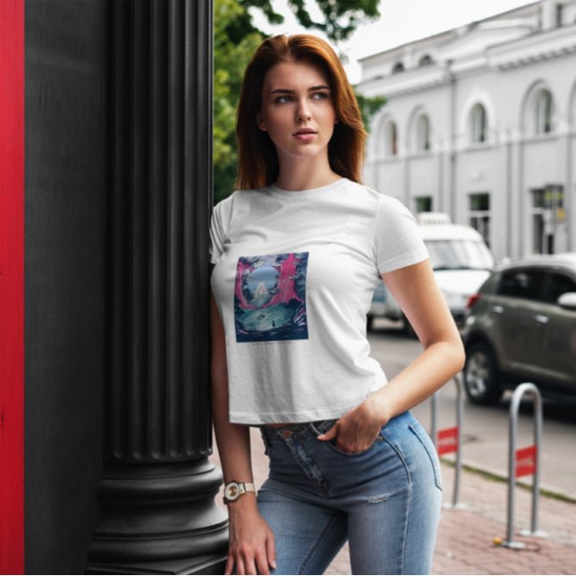 Camiseta Paisagem de Fantasia da Floresta (Criador carregado)