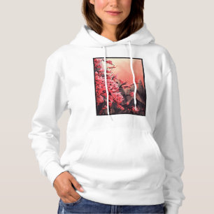 Camiseta Paisagem de flor de cerejeira