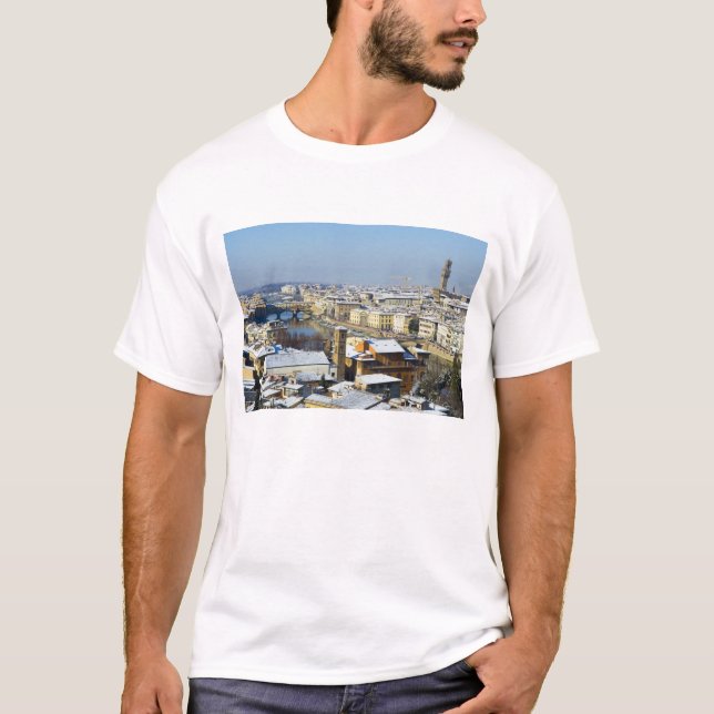 Camiseta Paisagem de Florença do Piazzale 2 (Frente)