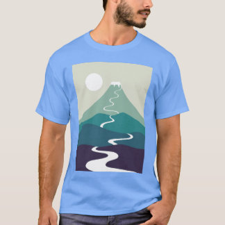 Camiseta Paisagem de Gato