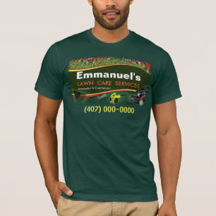 Camiseta Paisagem De Grama Cortando Camiseta Verde