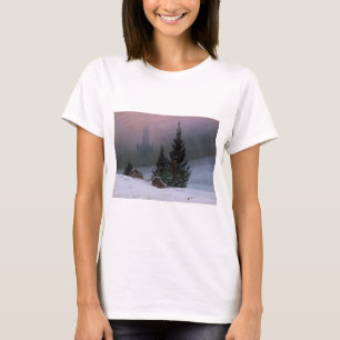 Camiseta Paisagem de inverno (por Caspar David Friedrich)